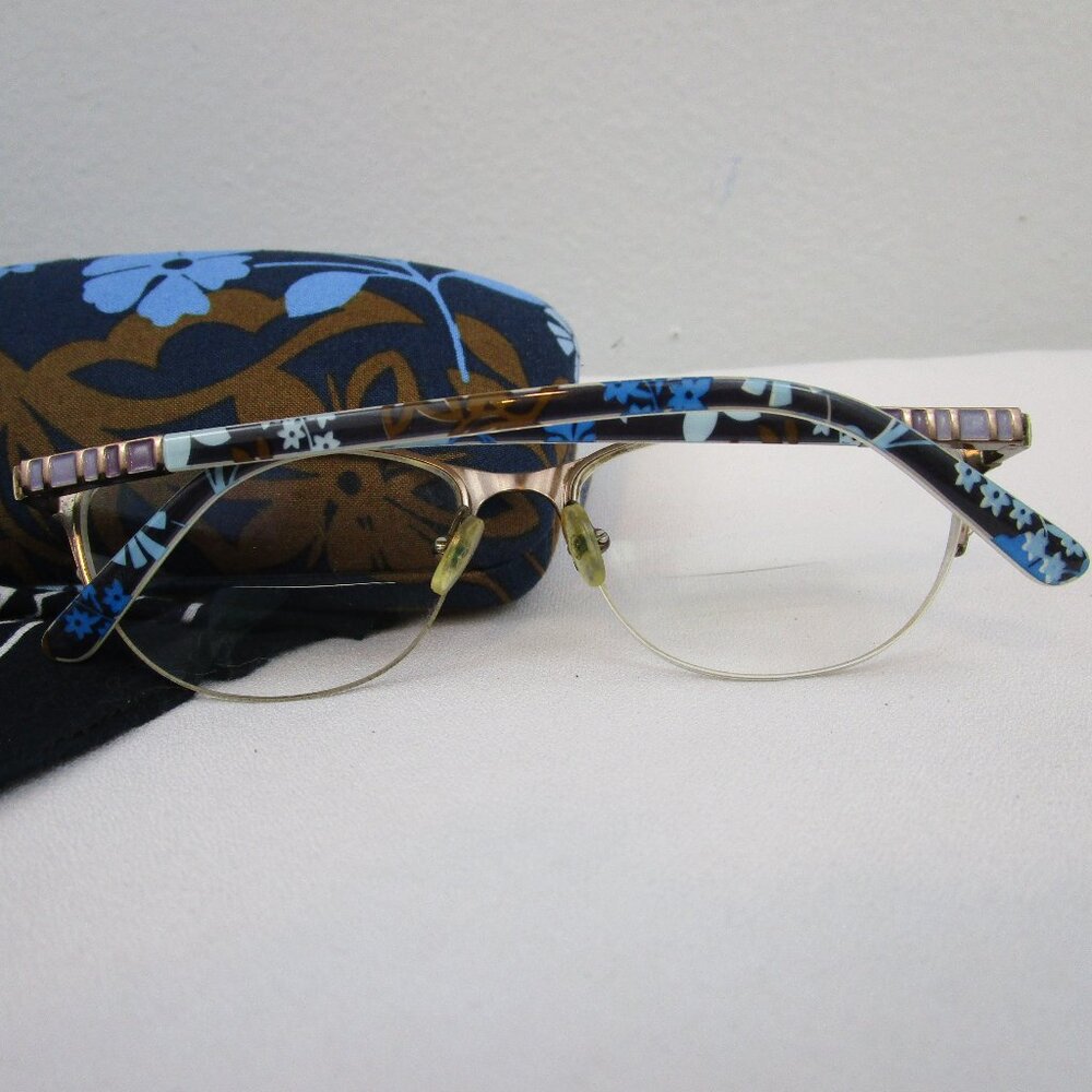 Vera Bradley Rylan Java Floral Eyeglass Frames And Hard Case (Retired Pattern) View 6